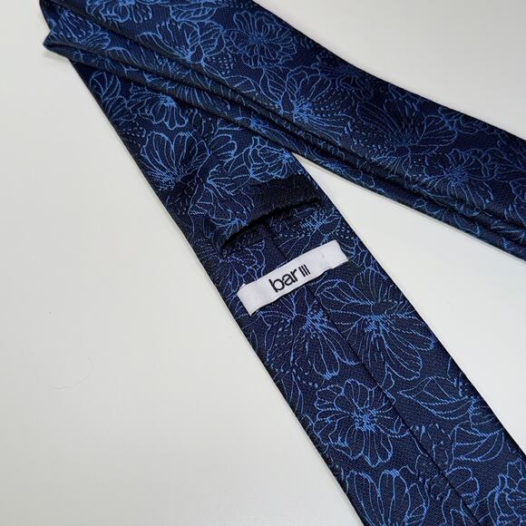 Bar III Men's Dermott Floral Tie black/blue - Picture 6 of 7